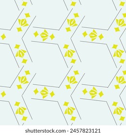 yellow design with lining seamless vector pattern design for clothing