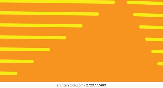 gelbe diagonale Geschwindigkeitslinien auf orangefarbenem abstraktem Hintergrund