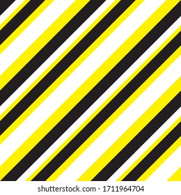Yellow diagonal striped seamless pattern background suitable for fashion textiles, graphics