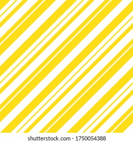 Yellow diagonal striped seamless pattern background suitable for fashion textiles, graphics