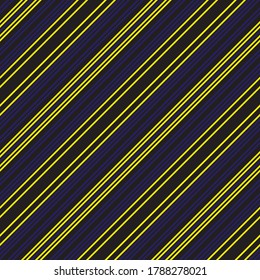 Yellow diagonal striped seamless pattern background suitable for fashion textiles, graphics