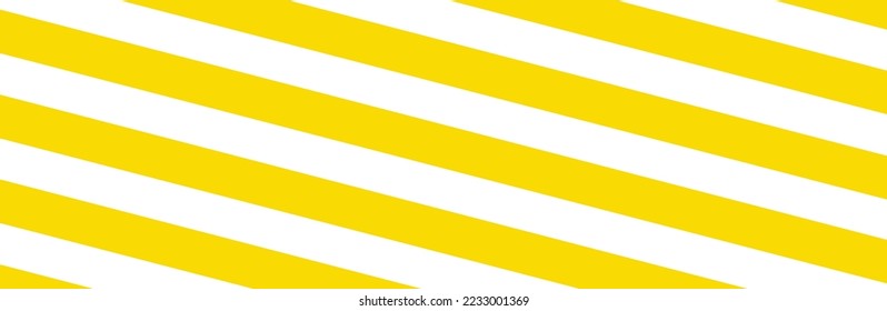 Rayas diagonales amarillas sobre fondo blanco. Patrón de líneas rectas para el fondo y la plantilla de fondo. Líneas realistas con textura de rayas repetidas. Fondo geométrico simple, ilustración vectorial