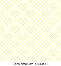 Yellow diamond pattern with hearts. Seamless vector