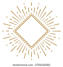 Ein gelber Diamant mit weißem Hintergrund
