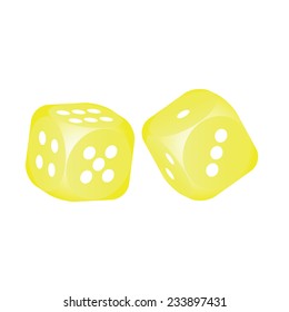 Yellow dice