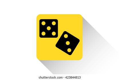 yellow dices icon