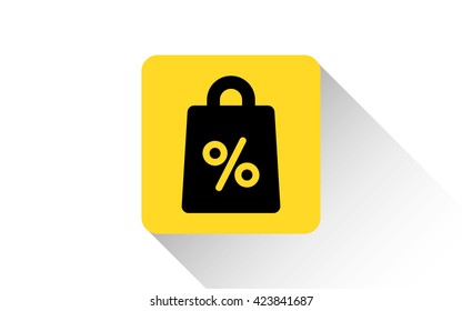 yellow discount icon