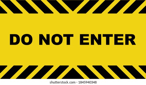 yellow do not enter sign vector