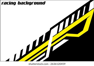 Yellow dominant variation line vector, cool racing background design.