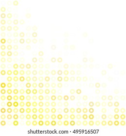 Yellow Donuts Background, Creative Design Templates