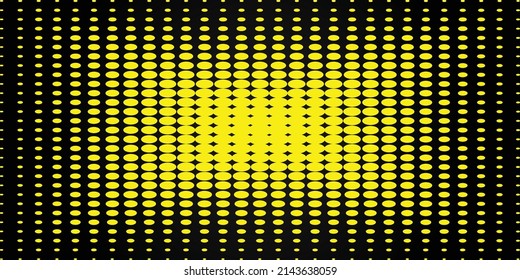 Yellow dot and black abstract background
