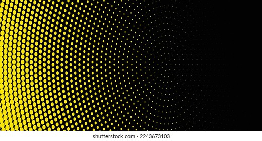 gelber Punkt und schwarzer Hintergrund