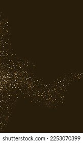 gelber, heller Vektorgrafik-Luxus-Hintergrund. Light Confetti Postcard. Golden Sparkle Shiny Texture. Rund-Bridal-Muster.