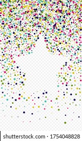 Yellow Dot Effect Transparent Background. Celebration Polka Card. Christmas Circle Texture. Orange Splash Carnaval Backdrop.