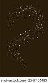 Yellow Dot Effect Vector Luxury Background. Shiny Confetti Postcard. Gold Dust Glamour Banner. Sparkle Isolated Pattern.