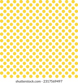 Arrière-plan motif de point jaune.arrière-plan motif de point. Polkadot. Arrière-plan point. Motif harmonieux. pour toile de fond, décoration, enveloppement Cadeau