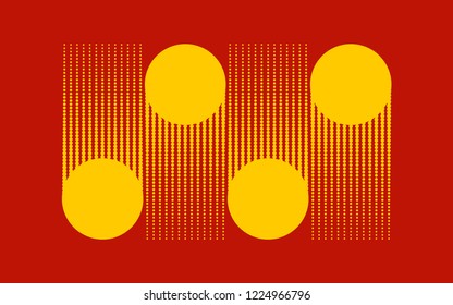 Yellow dots halftone background vector