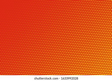Yellow dots in modern style on oramge background.