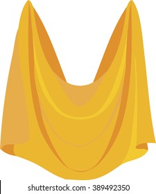 Yellow drapery