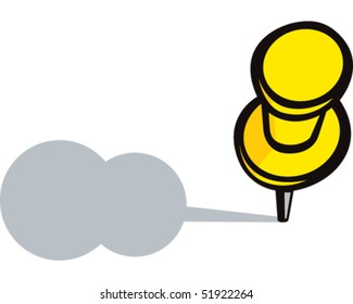 Yellow Drawing Pin