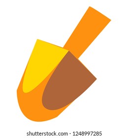 Yellow dreidel icon. Cartoon of yellow dreidel vector icon for web design isolated on white background
