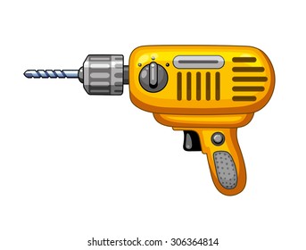 Yellow drill icon.