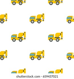 Yellow drilling machine pattern seamless flat style for web vector illustration