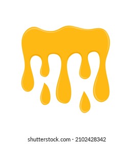 Tropfen mit gelbem Tropfen und handgezeichnet zum Design