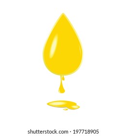 yellow drop color vector illustration