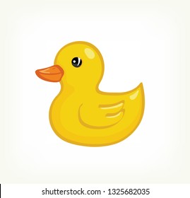 Yellow Duck Baby Toy vector design 