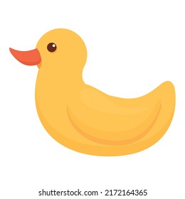 Yellow duck icon cartoon vector. Toy store. Animal toy