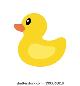 Icono de pato amarillo. aislado sobre fondo blanco