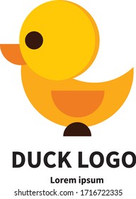 Recorte vectorial del logotipo del pato amarillo