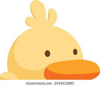 Yellow duck in many poses