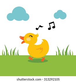 yellow duck sing a song