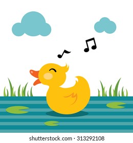 yellow duck sing a song