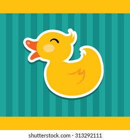 yellow duck smile