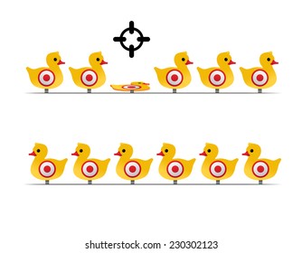 yellow duck targets