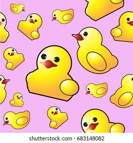 yellow duck vector design image