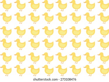 yellow duck vector illustration