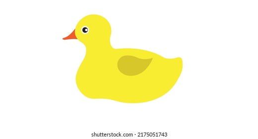 Yellow duck vector and duck logo or icon suitable for textile graphic design or children's logos