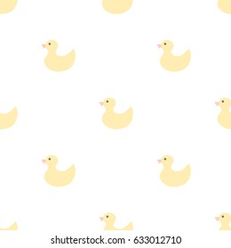Yellow Ducks. Seamless vector pattern. Ideal for swaddle blankets, bibs, bed linen, body and other. Texture for fabric.