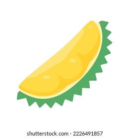 yellow durian with thorns delicious tropical fruit