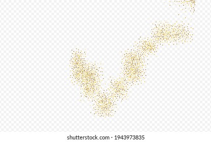 Fondo Transparente del Glamur Del Polvo Amarillo. Fondo De Secuencia Resumen. Tarjeta de luz Golden Splash. Textura nupcial de Polka.