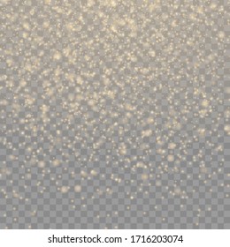 Yellow dust sparks and star shine with special light, Christmas sparkl light effect, sparkle, shine lights, sparkling golden magic dust particles on transparent background, vector illustration.