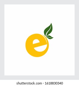 Yellow E Green Energy Logo Symbol Design Template
