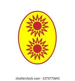 Yellow Easter Egg / Illustration