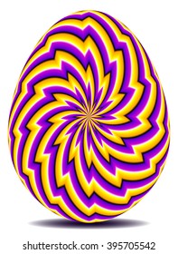 Yellow easter egg (optical expansion illusion)