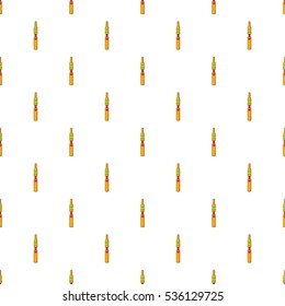 Yellow electronic cigarette pattern. Cartoon illustration of yellow electronic cigarette vector pattern for web