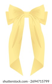 Arco elegante amarillo. Ilustración vectorial	
